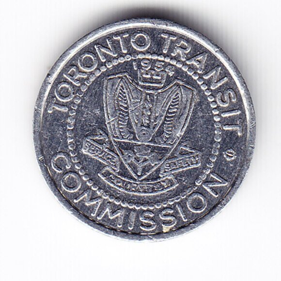 Toronto Transit Commission Canada Subway Fare Token (b256) - Picture 1 of 2